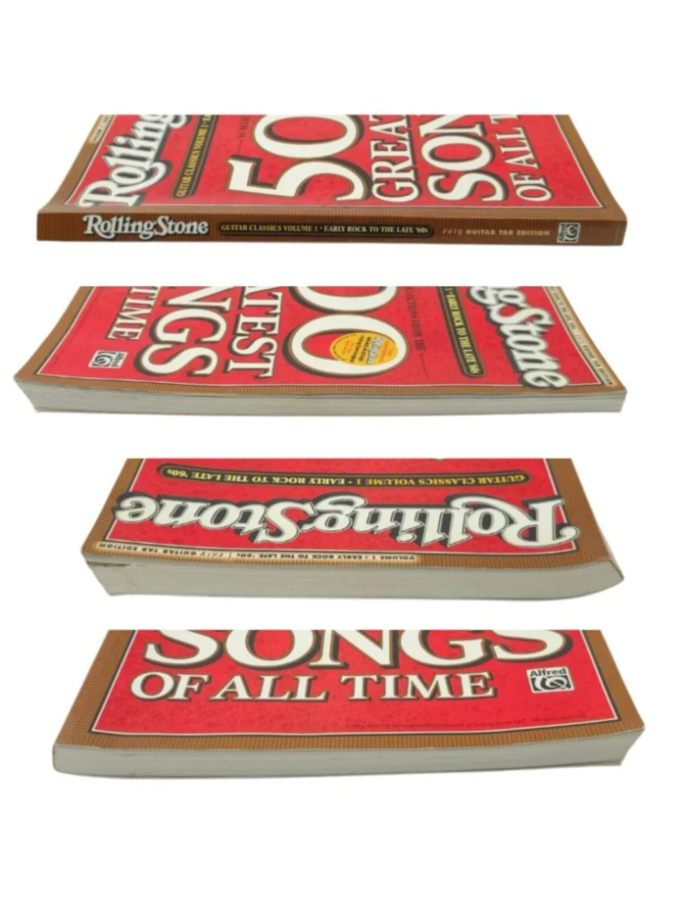 Rolling Stone 500 Greatest Songs Guitar Classics Vol 1 Easy Guitar TAB Book